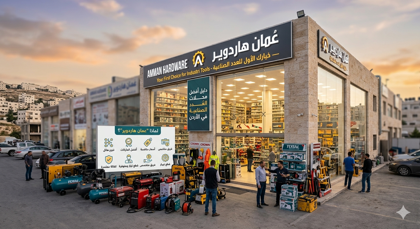 دليل أفضل محلات العُدد الصناعية في الأردن: لماذا "عمان هاردوير" هي خيارك الأول؟