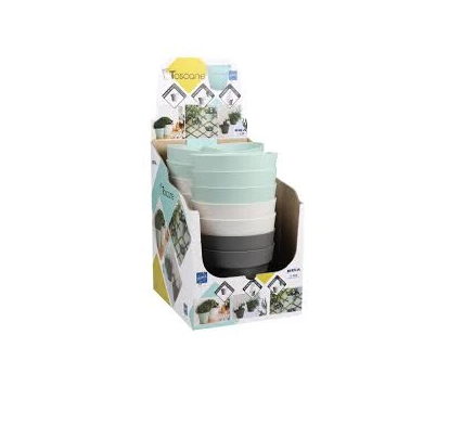 قوار نباتات نصف دائرة للحائط 21 سم