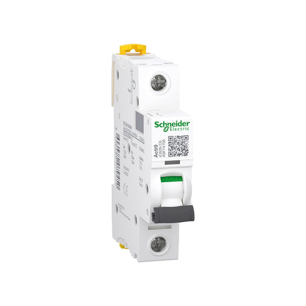 قاطع كهرباء أوتوماتيك MCB شنايدر Acti9 iC60N 6 أمبير 1P منحنى C 10kA A9F74106