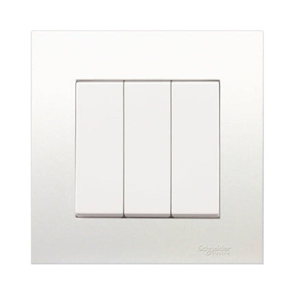 Schneider Vivace 16A 3-gang 2-way switch KB33