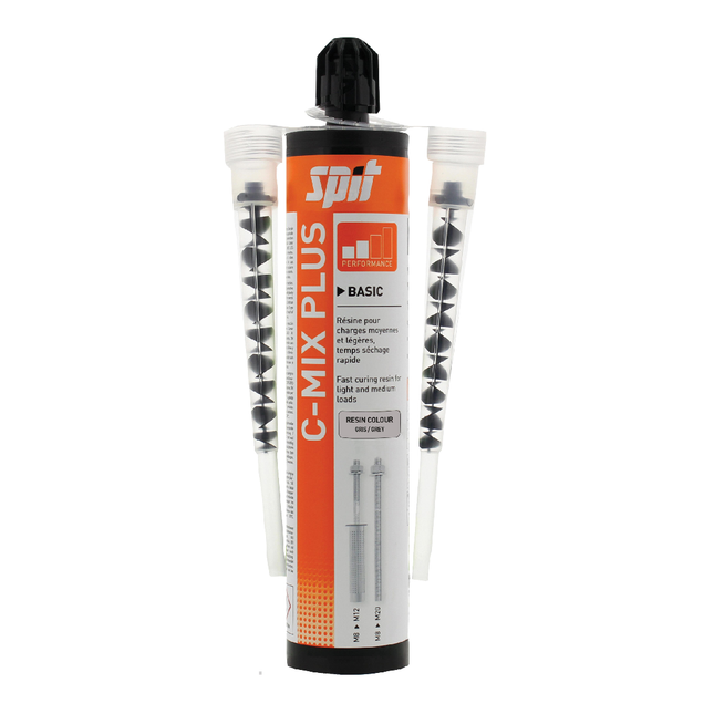 SIMIX Iron Bonding Anchor Tube Gray 300ml with Two Mixing Nozzles (055866)
