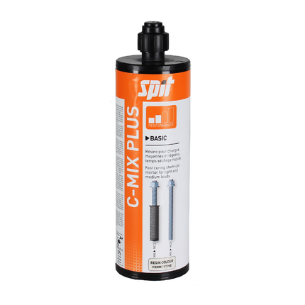 Sabat (055865) Cemix Stone Coloured Steel Tie Grout 300ml with 2 Mixing Nozzles