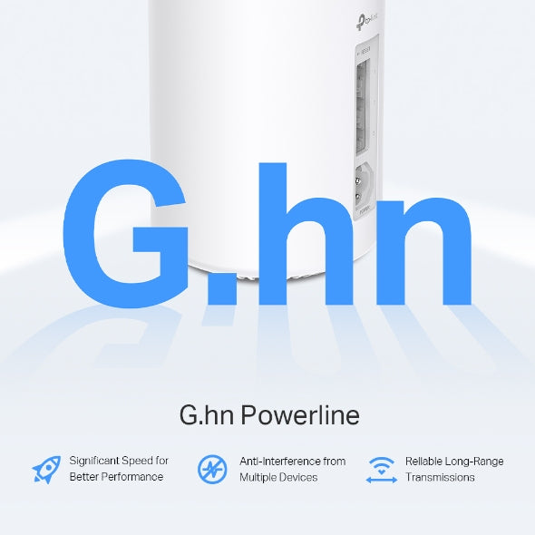 نظام Deco PX50/ AX3000 + G1500 لتوزيع الطاقة في المنزل بالكامل بتقنية Mesh WiFi 6 (عبوة من 3 قطع)