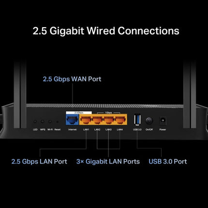 جهاز راوتر Archer BE230 الجديد BE3600 ثنائي النطاق Wi-Fi 7
