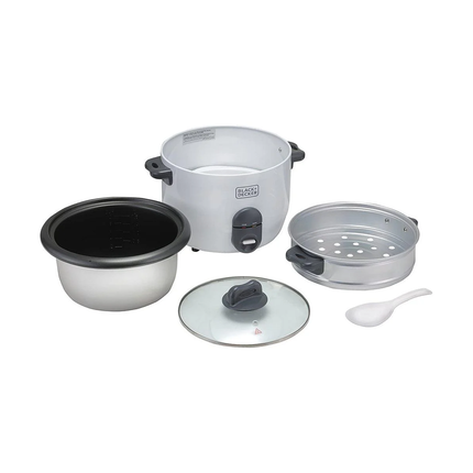 طنجرة طهي الأرز سعة 1.8 لتر بقوة 700 واط مقاومة للالتصاق من Black & Decker
