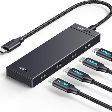 محول يوجرين 4 في 1 USB 3.2 الجيل الثاني بسرعة 10 جيجابت في الثانية مع 4 منافذ USB-C 3.2 / 35584