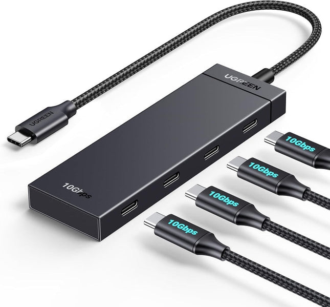 محول يوجرين 4 في 1 USB 3.2 الجيل الثاني بسرعة 10 جيجابت في الثانية مع 4 منافذ USB-C 3.2 / 35584