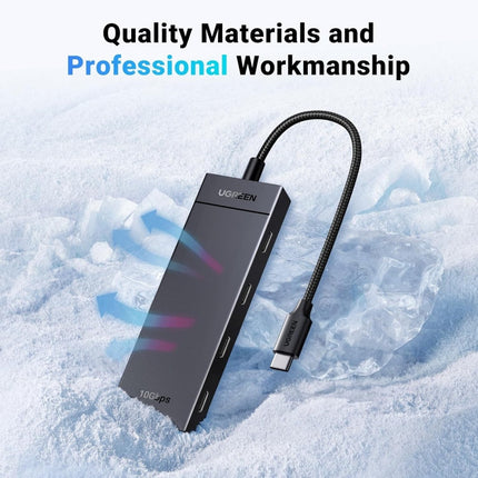 محول يوجرين 4 في 1 USB 3.2 الجيل الثاني بسرعة 10 جيجابت في الثانية مع 4 منافذ USB-C 3.2 / 35584