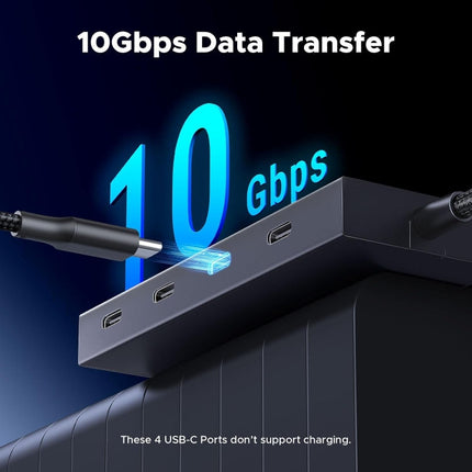 موزع يوجرين 5 في 1 USB-C إلى 4 منافذ USB-C 3.2 مع PD / 55334