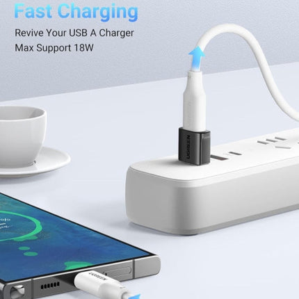 مجموعة محولات يوجرين USB-C أنثى إلى USB-A ذكر (عبوة من قطعتين - عبوة من 3 قطع) / US701