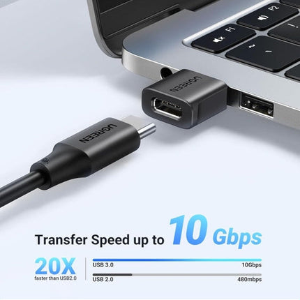 مجموعة محولات يوجرين USB-C أنثى إلى USB-A ذكر (عبوة من قطعتين - عبوة من 3 قطع) / US701