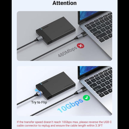 مجموعة محولات يوجرين USB-C أنثى إلى USB-A ذكر (عبوة من قطعتين - عبوة من 3 قطع) / US701