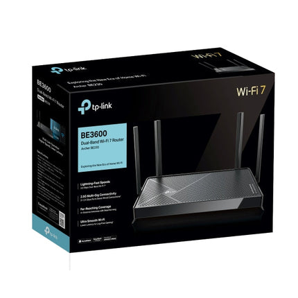 جهاز راوتر Archer BE230 الجديد BE3600 ثنائي النطاق Wi-Fi 7