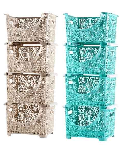 LACE DESIGN 4SHELVES KITCHEN SET