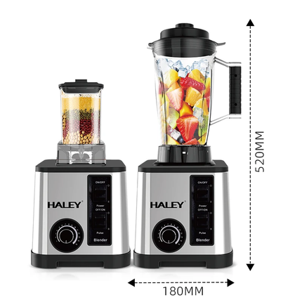 عصارة وخلاط كهربائي 2 في 1 بقوة 5500 واط و 15 سرعة ماركة HALEY
