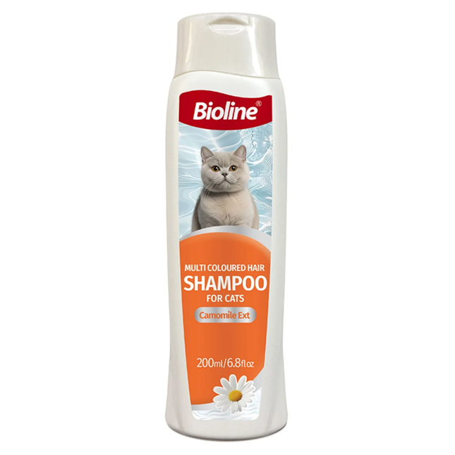 Bioline Multi-Coloured Hair Shampoo For Cat - 200ml