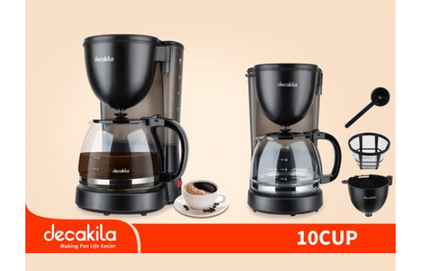 DECAKILA American Coffee Maker, 10-Cup, 1.25L