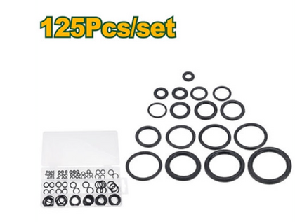 125-piece rubber O-ring set 