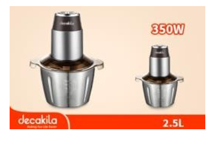 DECAKILA Cordless Meat and Vegetable Grinder