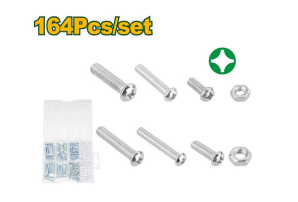 طقم براغي سن ناعم 164 قطعة من جادايفر