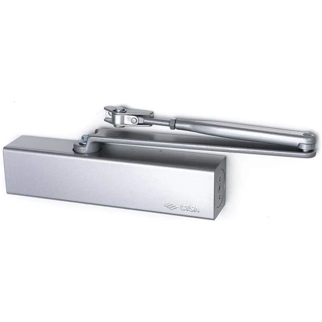 Cisa Italian door closer 120kg, silver color (1.C1610.05.0.97)