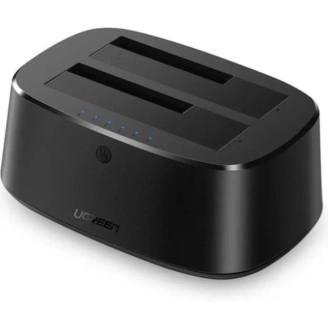 يوجرين - جهاز نسخ الأقراص الصلبة بمنفذ USB 3.0 إلى SATA ثنائي الفتحات - CLONER EU / 50857