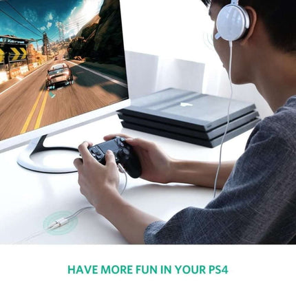 كابل صوت يوجرين 3.5 مم ذكر إلى 2 أنثى، مقسم علبة ABS للميكروفون / AV141