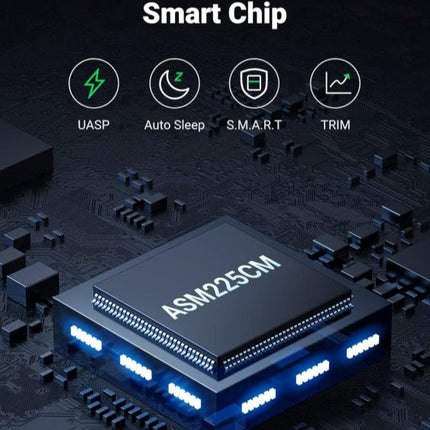 علبة محرك أقراص صلبة يوجرين مقاس 2.5 بوصة | UGREEN 2.5" HARD DRIVE ENCLOSURE USB 3. TO SATA III FOR 2.5 INCH | 30847