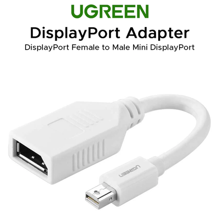 UGREEN Mini DisplayPort Male to DisplayPort Female Adapter | 10445
