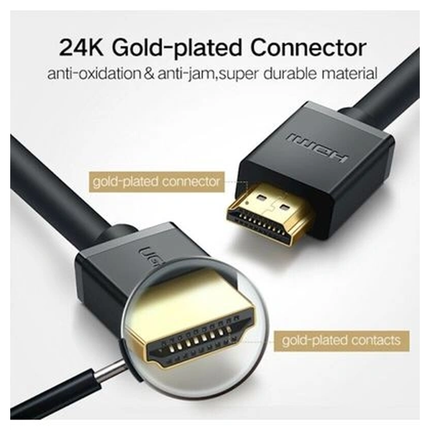كابل UGREEN 4K HDMI 2.0 @60Hz عالي السرعة بقاعدة نحاسية (HD104)