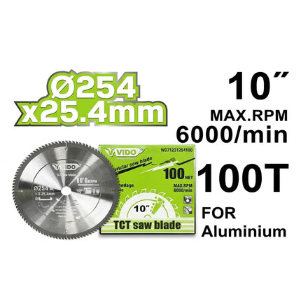 صنية قص المنيوم 10" 100 سن من فيدو (WD71231254100)