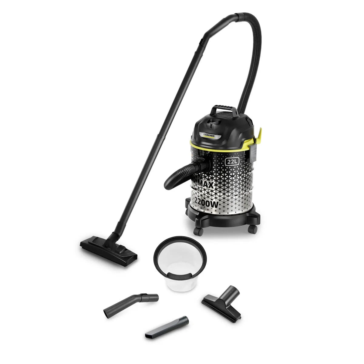مكنسة كارشر برميل بسعة 22 لتر 2200 واط مع خاصية النفخ | Karcher