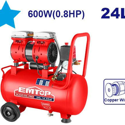 كمبريصه هواء صامت EMTOP سعة 24L