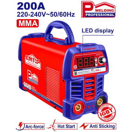 آلة لحام MMA عاكسة EMTOP 200A