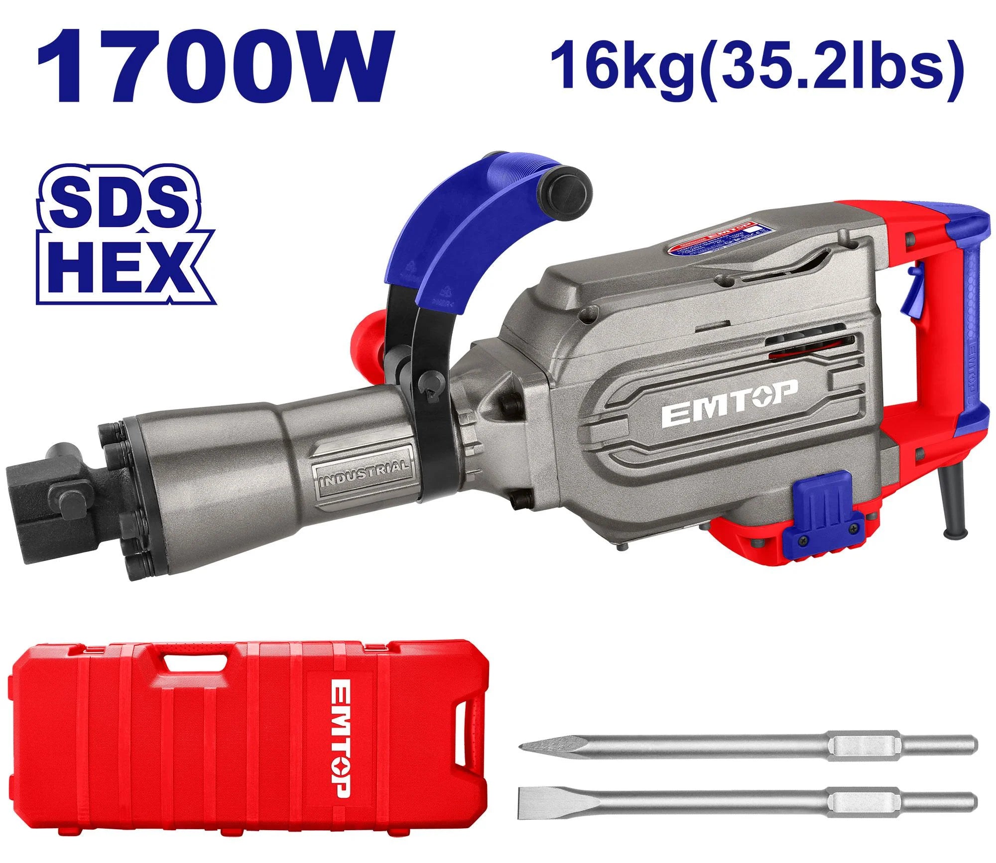 همر تكسير كهرباء EMTOP 1700W 16Kg | همر تكسير كهرباء EMTOP 1700W 16Kg |