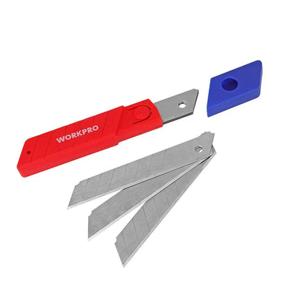 شفرات مشرط WORKPRO SK2 قابلة للفك، مقاس 18 مم، من 10 قطع | WP212004