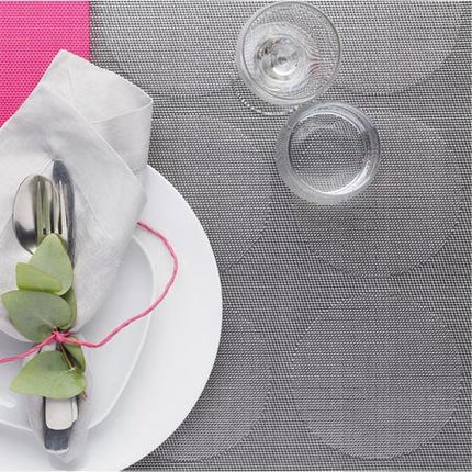 30 X 45 CM KITCHENCRAFT WOVEN REVERSIBLE GREY SPOTS PLACEMAT