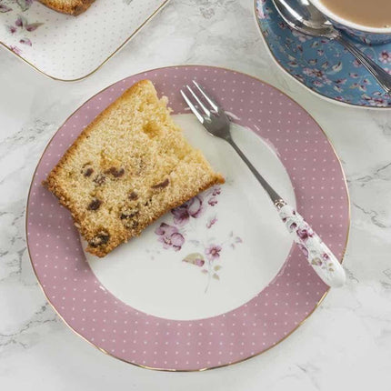 KATIE ALICE DITSY FLORAL SIDE PLATE PINK