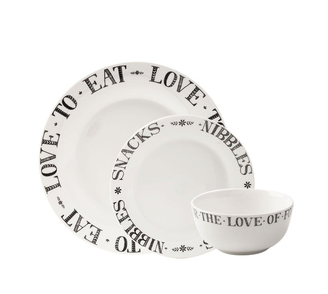 CREATIVE TOPS STIR IT UP 12PC DINNER SET WHITE