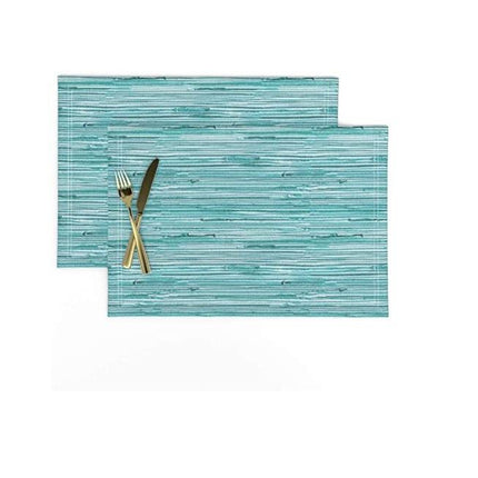 30 X 45 C KITCHENCRAFT WOVEN AQUA MIX PLACEMAT