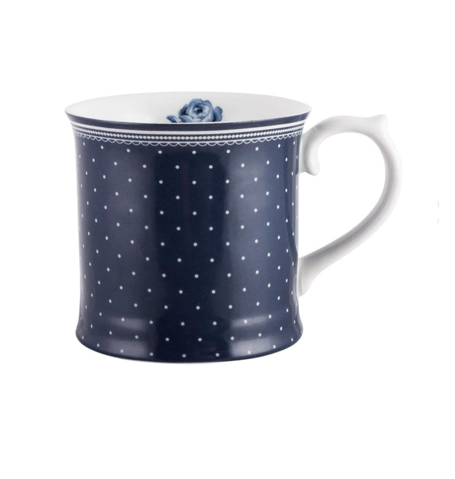 KATIE ALICE VINTAGE INDIGO SPOT TANKARD MUG