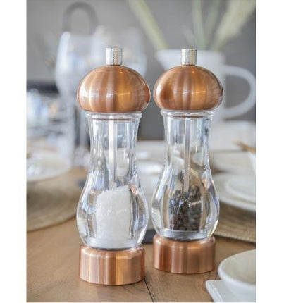 KITCHEN CRAFT MCSNPCOPSALT 14.5CM COPPER EFFECT FILLED CAPSTAN SALT MILL