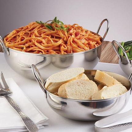 KITCHEN CRAFT INDIAN STAINLESS STEEL SMALL BALTI DISH