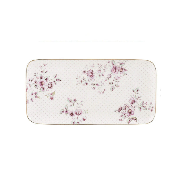 KATIE ALICE DITSY FLORAL SERVE PLATTER WHITE