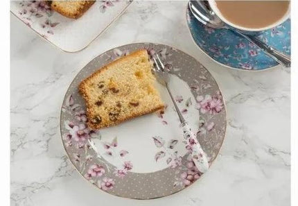KATIE ALICE DITSY FLORAL SIDE PLATE GREY