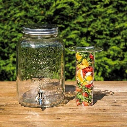 HM INFUSER DRINKS DISPENSER 7.5L GLASS KCHMGLSJARINF