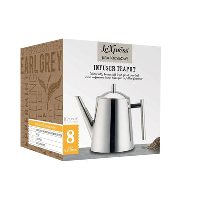 LE™XPRESS STAINLESS STEEL 1.5 LITRE INFUSER TEAPOT