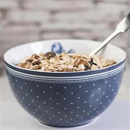 KATIE ALICE VINTAGE INDIGO SPOT CEREAL BOWL