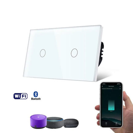 Smart 16A Tuya Switch | Single/Double/Triple | White or Black | Magic or Square