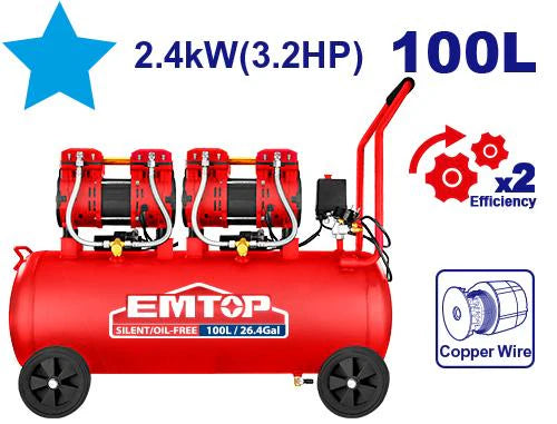 ضاغط الهواء الصامت الخالي من الزيت من EMTOP | EMTOP ضاغط الهواء الصامت الخالي من الزيت من EMTOP | EMTOP